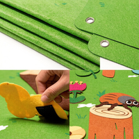 Kit d'histoires en feutre interactif, tableau en flanelle douce pour l'enseignement préscolaire, kit éducatif pour la salle de classe, kit de jeu pédagogique