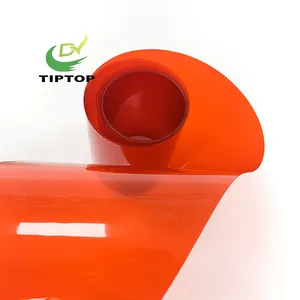 Tiptop 0.2mm Pvc Sheet Red Colorful Transparent Clear Rigid Pvc Film For Pharmaceutical Blister