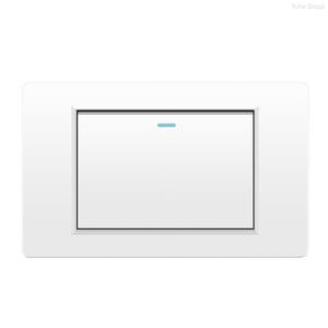 Prise murale universelle standard en panneau PC blanc, interrupteur d'éclairage, prise de bureau - Product Image 1