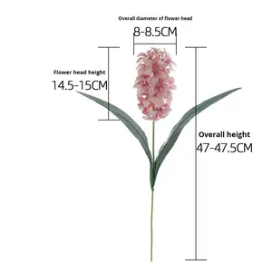 G190 Flor Artificial de Delphinium Jacinto, Decoración para el Hogar, Guía de Bodas, Decoración para Salón de Bodas - Product Image 4