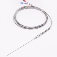 Sonda de Sensor de Temperatura de Alta Temperatura Tipo Aguja de Estilo de Transición de Termopar Blindado Tipo K de Alto Rendimiento