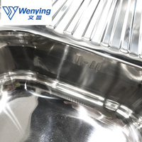 Vente chaude allemand italien en acier inoxydable Double bol Topmount évier de cuisine estampage hydraulique pressé SUS304 une usine