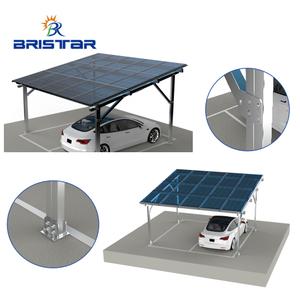 Bristar en stock deux <span class=keywords><strong>voitures</strong></span> <span class=keywords><strong>carport</strong></span> abri de voiture solaire étanche auvent de stationnement solaire abri de voiture en <span class=keywords><strong>aluminium</strong></span> - Product Image 4