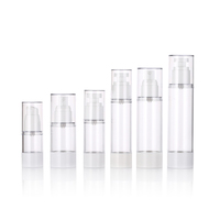 Botol Pompa Kosmetik Tanpa Udara 100 ml Botol Serum Transparan Putih