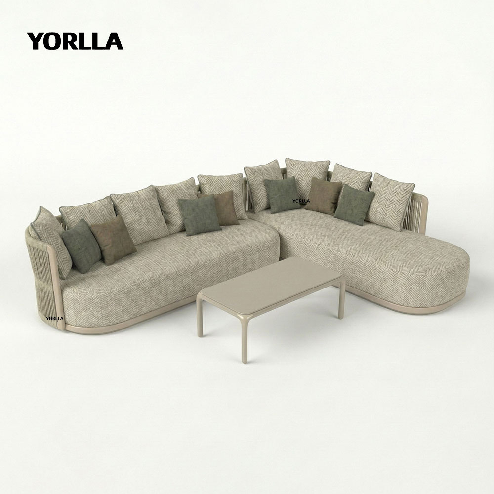 Sofá en forma de L de 7 plazas