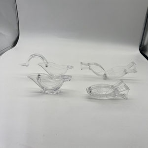 Presse-agrumes manuel PS en plastique Presse-agrumes portable en forme de poisson <span class=keywords><strong>oiseau</strong></span> Conception durable pour la cuisine Légumes Fruits - Product Image 6