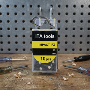 Embouts Pozidriv à percussion ITA Tools 1/4\" 50 mmL avec gaine colorée, qualité OEM et DIY - Product Image 1