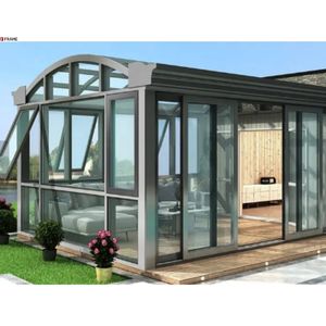 Villa Véranda Moderne Jardin d'Hiver Construction <span class=keywords><strong>Solarium</strong></span> Véranda Four Seasons Aluminium Glass House - Product Image 3
