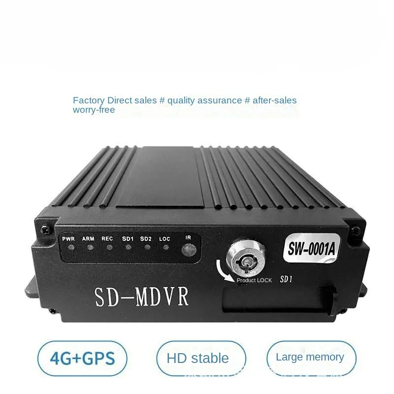 360 מעלות וידאו 4CH רכב שחור קופסא AI Dvr 1080p 4ch כרטיס SD כפול 4g Gps Wifi Mdvr נייד Dvr לרכב משאית אוטובוס מערכת מצלמות
