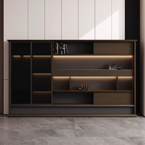 Custom Wood High Office Filing Cabinet with <strong>Open</strong> Shelves <strong>File</strong> Cabinet - Product Image 3