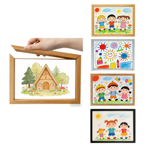 Marco Magnético Desmontable para Exhibición de Arte Infantil con Almacenamiento, Marcos para Obras de Arte de Niños en Tamaños A3, A4 y A5, para Montar en la Pared - Product Image 6