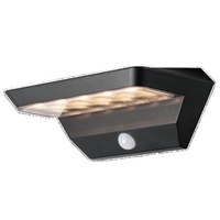 Nouveau design extérieur led 2200mAH batterie en plastique capteur de mouvement jardin extérieur solaire applique murale
