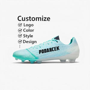 Chaussures de football en gazon synthétique personnalisées OEM professionnelles, pas chères, fabriquées en Chine, pour l'entraînement, le futsal, le football en plein air, toutes saisons, pour hommes - Product Image 1