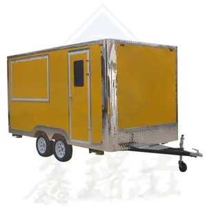Food Truck Cart mobile elektrische Fast Food Truck Anhänger mobile Küche Obstform mobile Food Cart