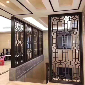 Nhà Hàng Khách Sạn Trang Chủ Tường Phân Vùng Trang Trí Laser Cắt Phân Vùng Kim Loại Thép Không Gỉ Màn Hình Phòng Divider - Product Image 3