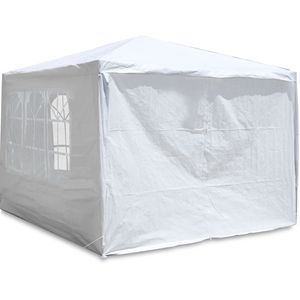 10X10 Heavy Duty Outdoor Wedding Party <b>Tent</b> With 4 Removable Walls Steel <b>Frame</b> Polyester Fabric Summer Use - Product Image 6
