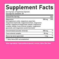 Capsules de magnésium de qualité supérieure à marque privée OEM, contenant du magnésium et du bore, favorisant la relaxation musculaire, capsules de magnésium pour la santé.