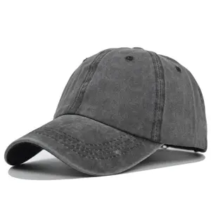 Hochwertige einstellbare Daddy-Mütze für draußen für Herren und Damen Stickerei Brief-Logo 6 Paneele klassische Baseballmütze