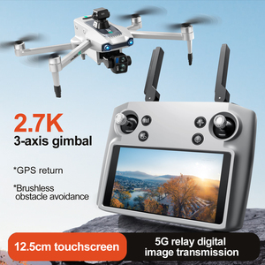 S819 Pro 2.7K Camera 12,5cm Smart Screen 3-assige Gimbal 360 ° Obstakelvermijding 28 Minuten 6KM Vlucht Beginners Buiten RC <span class=keywords><strong>Drone</strong></span> - Product Image 2