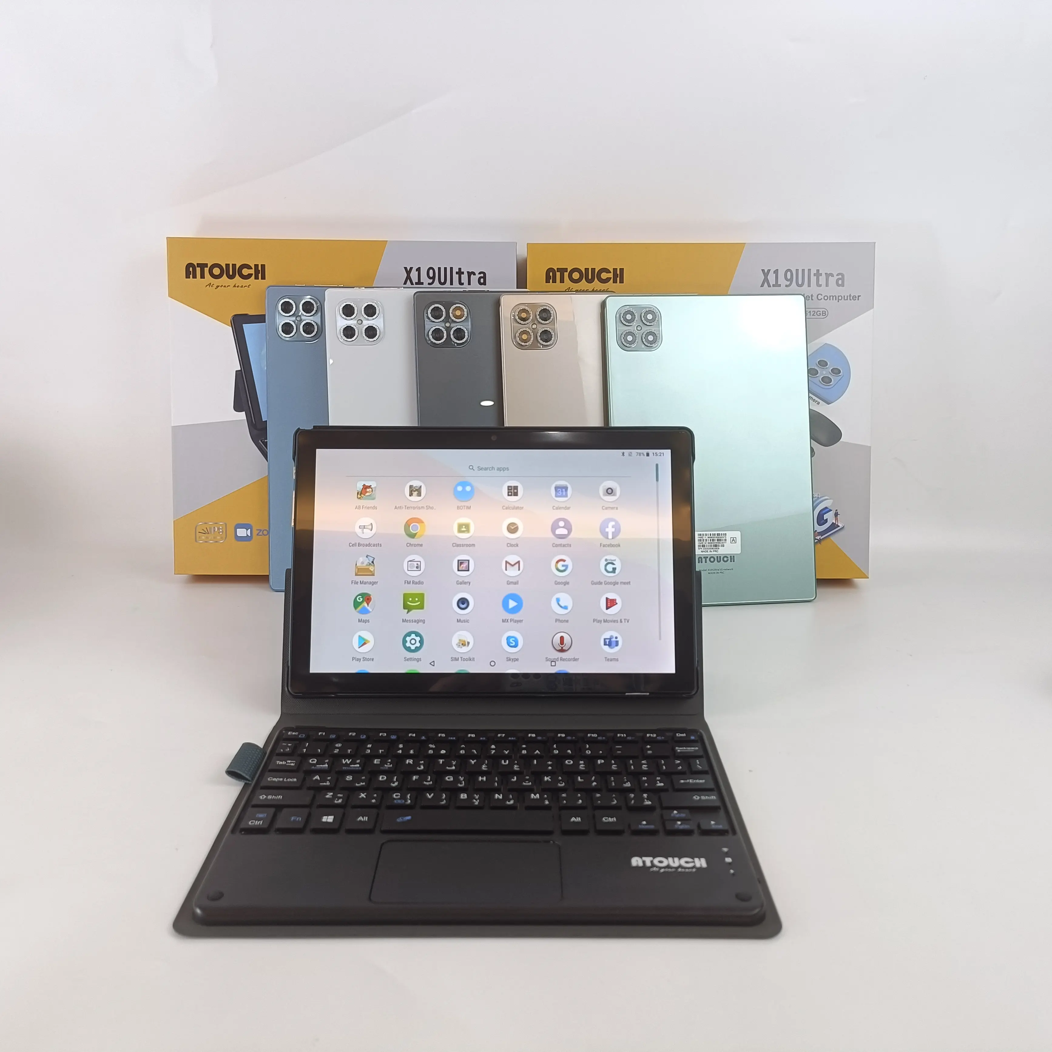 Écran IPS de 10.1 pouces RAM 8 Go de ROM 512 Go Tablette double carte Sim Tablette d'appel téléphonique Tablette PC pour les entreprises avec clavier et souris