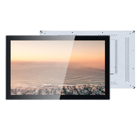 Dudukan Lengan Penyangga Artikulasi untuk Panel Layar Sentuh 21.5 inci 1080P, Monitor Sentuh Terintegrasi HDMI VGA DVI