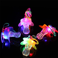 Sucette LED Lumineuse Clignotante, Jouet Sucette Farceuse, Idéale pour les Fêtes Lumineuses dans le Noir, Cadeaux pour Halloween, Noël, Anniversaire