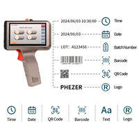 Impresora de Tarjetas de Visita Phezer PRX-680, Impresora de Inyección de Tinta para Codificación, Portátil, Multicolor, Tinta Solvente, Fácil de Operar