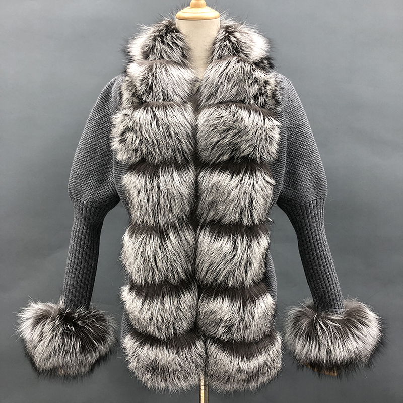 15.dark grey with silver fox