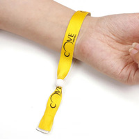 Bracelet de poignet en tissu avec ruban pour événement de festival personnalisé billet vip sans minimum de commande bracelet d'événement