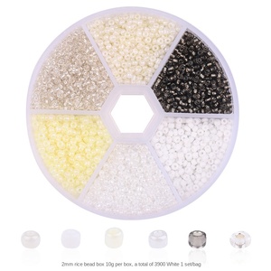 <span class=keywords><strong>Vente</strong></span> transfrontalière chaude 2mm 3mm bricolage maison cristal au chalumeau <span class=keywords><strong>perles</strong></span> de verre bijoux accessoires ensemble <span class=keywords><strong>en</strong></span> <span class=keywords><strong>gros</strong></span> petites <span class=keywords><strong>perles</strong></span> de riz - Product Image 6