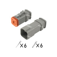 Conectores Eléctricos Impermeables Deutsch DT para Automóviles, Kits de Conectores con Herramientas DT06-2S 3S 4S 6S 8S 12S/DT04-2P 3P 4P 6P 8P 12P