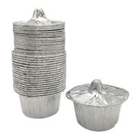 Professionell Angepasste Einweg-Aluminiumfolie-Dampfschale in Voller Größe mit Deckel Mini-Topf für Partys oder Catering