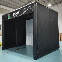 Clôture gonflable de simulateur de golf de tente de simulateur de golf de cage portative commerciale de simulateur de golf avec l'écran à fort impact