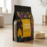 Sachet Doypack Personnalisé Mat Laminé pour Aliments pour Animaux, Vide, Anti-humidité, Recyclable, avec Fermeture Éclair, Vente en Gros