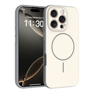 <span class=keywords><strong>Coque</strong></span> de protection magnétique antichoc fine en TPU et PC avec protection d'objectif d'appareil photo, design personnalisé, vente en gros pour iPhone 17 16 Pro Max - Product Image 1