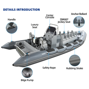 Gommone Oceanico Rib700 di Lusso Personalizzabile con Sterzo Idraulico, Consolle Centrale, Scafo in <span class=keywords><strong>Vetroresina</strong></span> e Motore Fuoribordo - Product Image 3