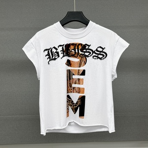 YITE sfuso strass da <span class=keywords><strong>uomo</strong></span> aderente Muscle Gym da corsa canotta con stampa personalizzata t-shirt da <span class=keywords><strong>uomo</strong></span> in cotone oversize senza maniche - Product Image 1