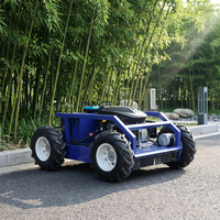 Tondeuse à gazon compacte qualifiée de 550 mm à roues, télécommandée, pour le nettoyage des pelouses résidentielles périurbaines