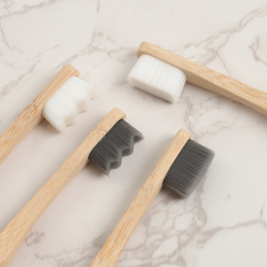 Индивидуальные и стандартные опции 12000 ультрамягких нано-щетинок биоразлагаемая круглая ручка бамбуковая зубная щетка - Product Image 5