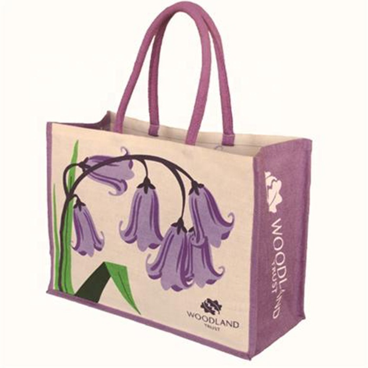 Cheap Natural Eco Friendly Manufactures Customized Gift Jute Bag Tote