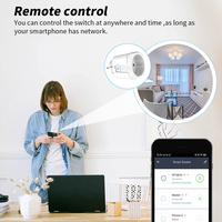 Enchufe Inteligente WiFi 16A/20A Enchufe Europeo Cozylife Control Remoto Temporizador Monitor de Energía Compatible con Voz Alice Google Home Alexa