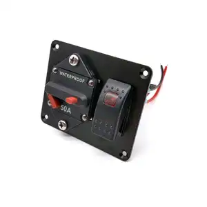 2024 DC12-24V Red LED Rocker Switch ON-OFF bề mặt gắn kết 100A ngắt mạch bảng điều chỉnh cho BOA