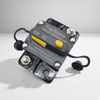 Interruptor de Circuito de Montaje Superficial con Reinicio Manual Topstone E92C 50A 12V 48V, Impermeable, para Automóviles, Embarcaciones y Motores de Arrastre