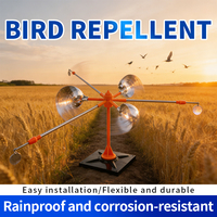 Répulsif à vent rotatif réfléchissant pour extérieur, prix de gros, usage agricole, anti-pigeon, à énergie éolienne, pour oiseaux