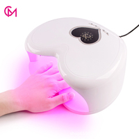 Séchoir à ongles professionnel en forme de cœur 96W, lampe UV LED pour ongles, séchage automatique rapide du gel pour manucure