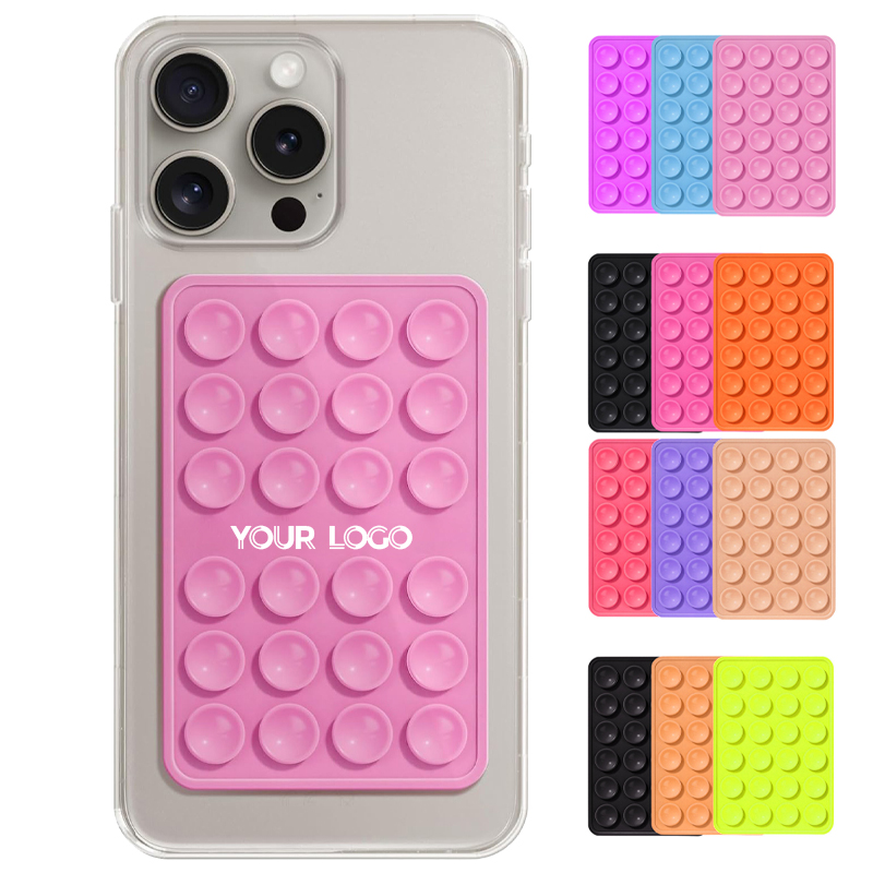 Factory Wholesale Custom Phone Case Adhesive Mount Cellphone Mobile Phone Grip Accessory Silicone Suction Mobile Phone Holder