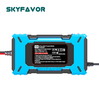 Cargador de Batería Inteligente para Auto de 12V 6A, Cargador Universal de Batería de Plomo-Ácido Lifepo4 con Reparación por Pulsos, Cargador de Batería para Motocicleta y Automóvil
