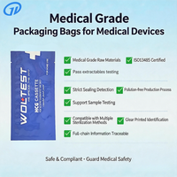 Sachet de stérilisation pour bandelettes de test IVD, qualité médicale, sans pollution, en feuille composite, stockage longue durée, température stable, résistant à l'humidité