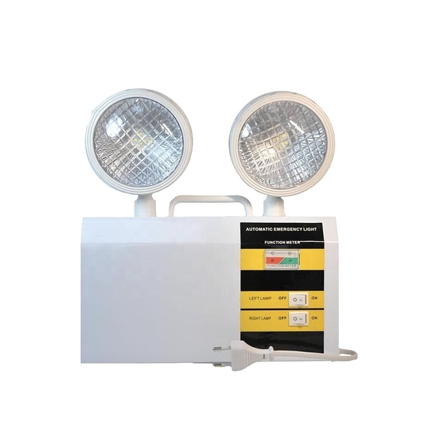 Factory Direct Sales Dual Head Adjustable Circuit Board Rechargeable Dual Head Fire Emergency Light