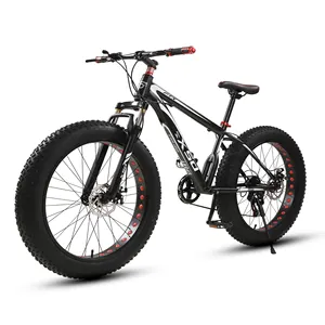 Bicicletas de mtb de 26 polegadas e 21 velocidades, pneu de gordura de suspensão completa, para adulto, bicicleta cruiser